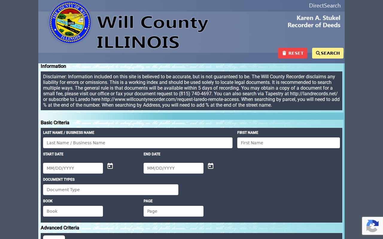 New Lenox residents directory Will County deed index