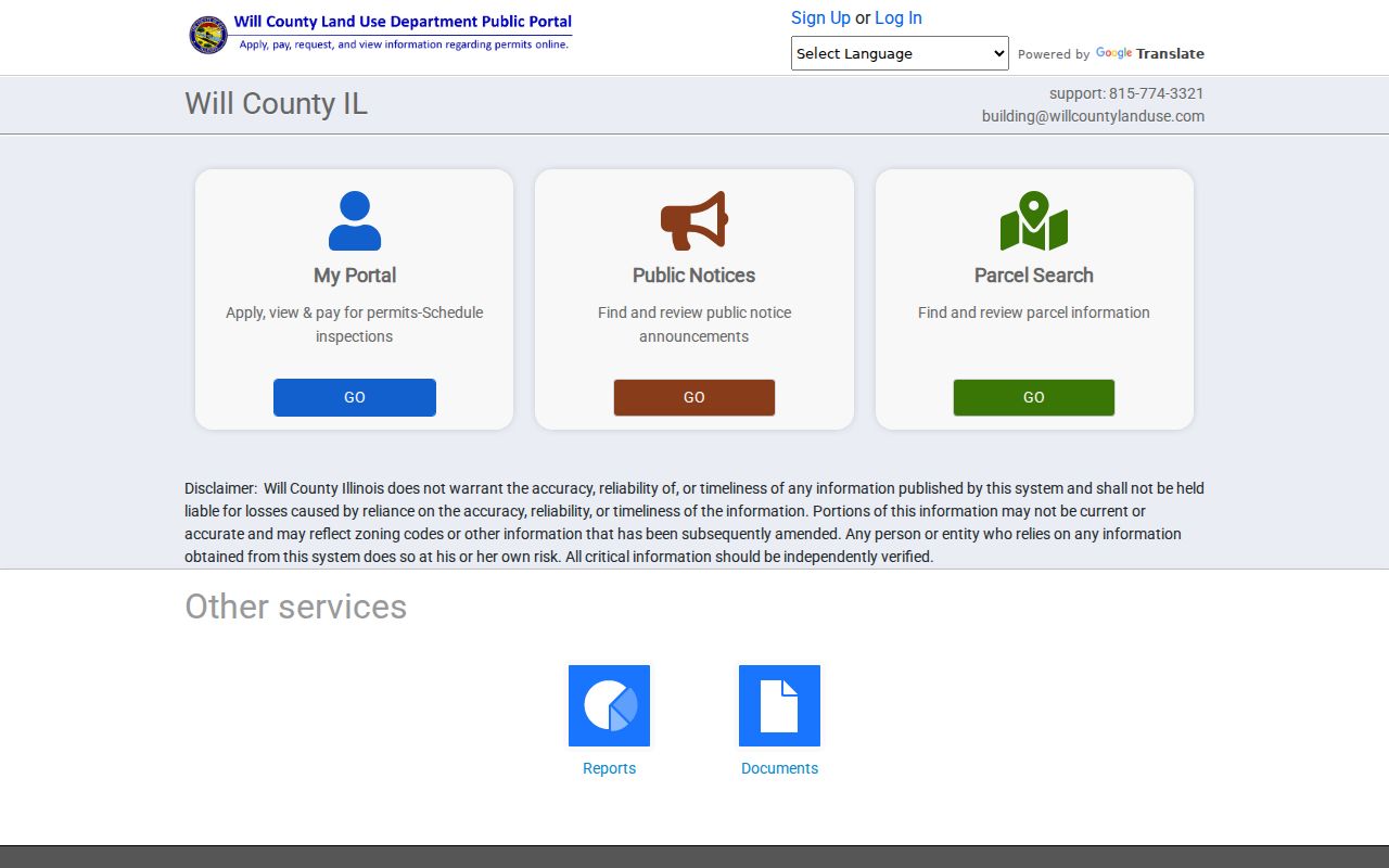 Will County SmartGov portal for permits near New Lenox neighbors